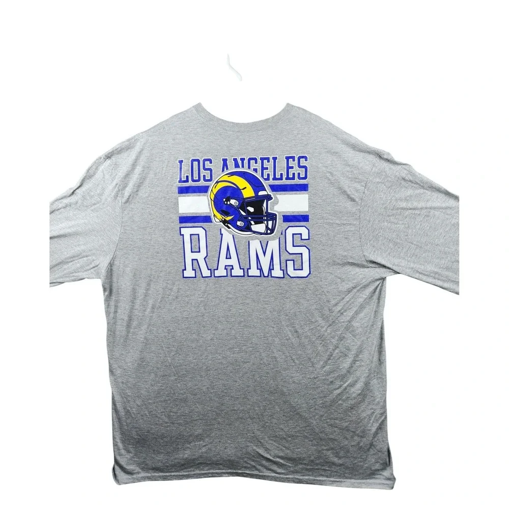 NFL Los Angeles Rams T-Shirt 3XL‎ Long Sleeve Gray Football Graphic Tee - Picture 3 of 8